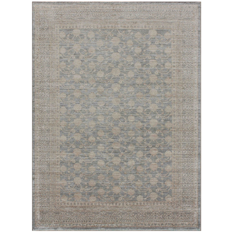 Latitude Vive Alsha HandKnotted 100 Wool Brown/Blue Rug Wayfair.co.uk
